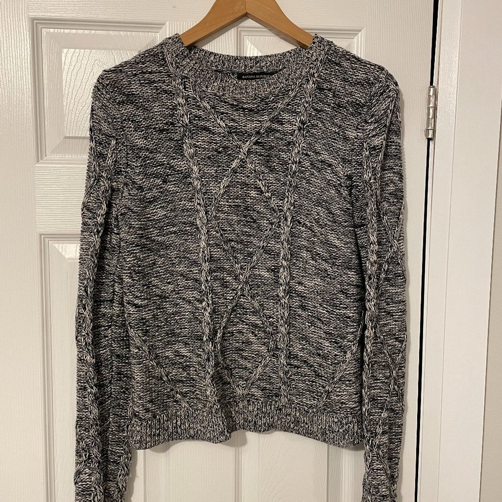 Banana Republic - sweater - size small - black/white